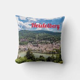 Heidelberg Neckar Panorama Tyskland Kudde