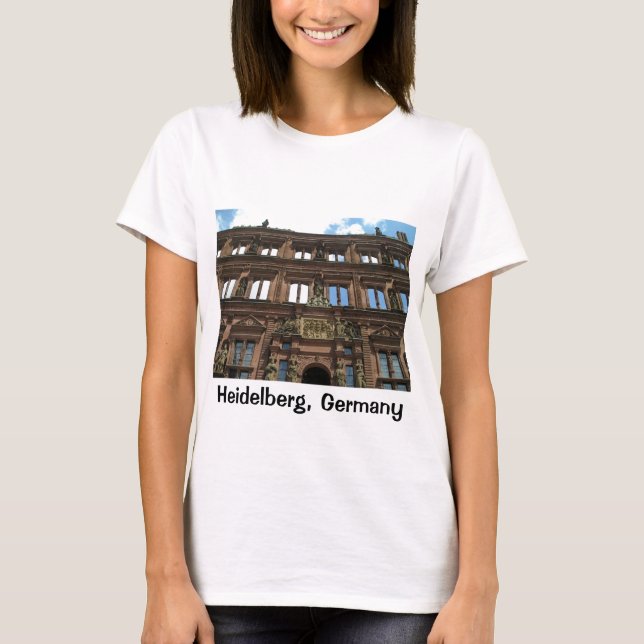 Heidelberg slottkvinna skjorta tee (Framsida)