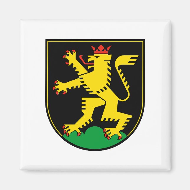 Heidelberg stadsflaggas emblem Tyskland symbol Magnet (Framsidan)