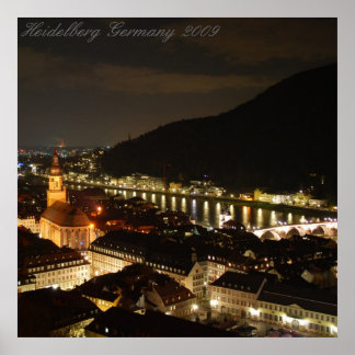 Heidelberg Tyskland 2009 Poster
