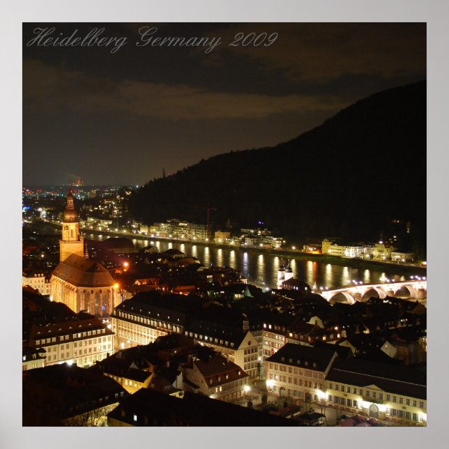 Heidelberg Tyskland 2009 Poster (Framsidan)
