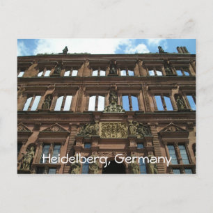 Heidelberg Tyskland Castle Architecture stänger Vykort