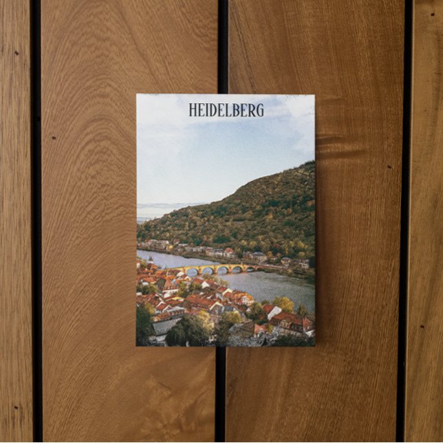 Heidelberg Tyskland City View Vykort (Heidelberg Germany Postcard)