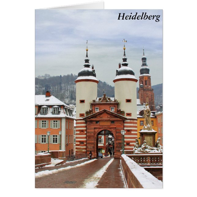 Heidelberg, Tyskland Hälsningskort (Framsidan)