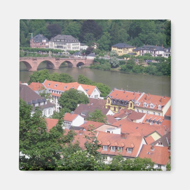 Heidelberg Tyskland kylskåp Magnet (Framsidan)
