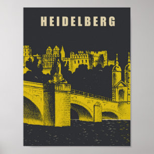 Heidelberg, Tyskland Poster