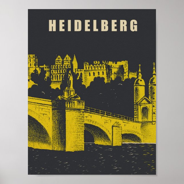 Heidelberg, Tyskland Poster (Framsidan)