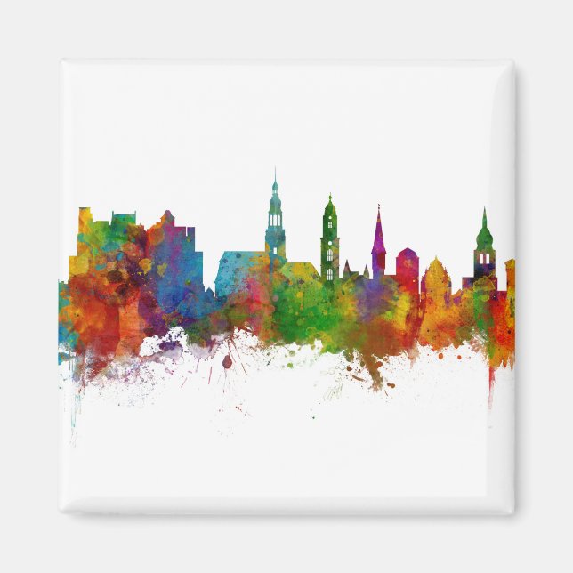 Heidelberg Tyskland Skyline Magnet (Framsidan)