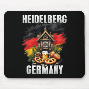 Heidelberg Tyskland Souvenir German Flagga Travel Musmatta