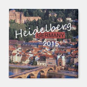 Heidelberg Tyskland Souvenir Magnet Change Year