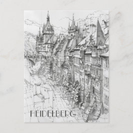 Heidelberg Tyskland Travel Vykort