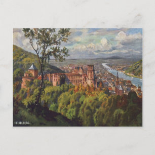 Heidelberg Tyskland Vintage vykort