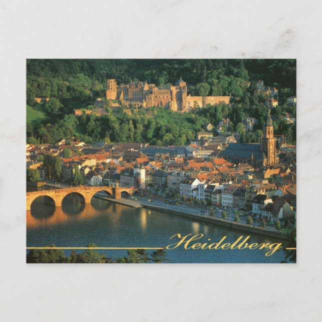 Heidelberg Tyskland Vykort (Framsida)