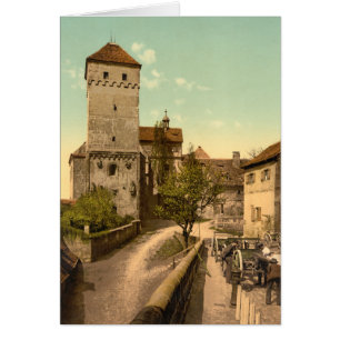 Heidenturm Nuremberg, Bayern, Tyskland Hälsningskort