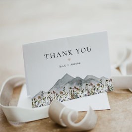 HEIDI Bohemian Watercolor WildblomMountain Tack Kort