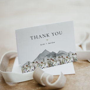 HEIDI Bohemian Watercolor WildblomMountain Tack Kort