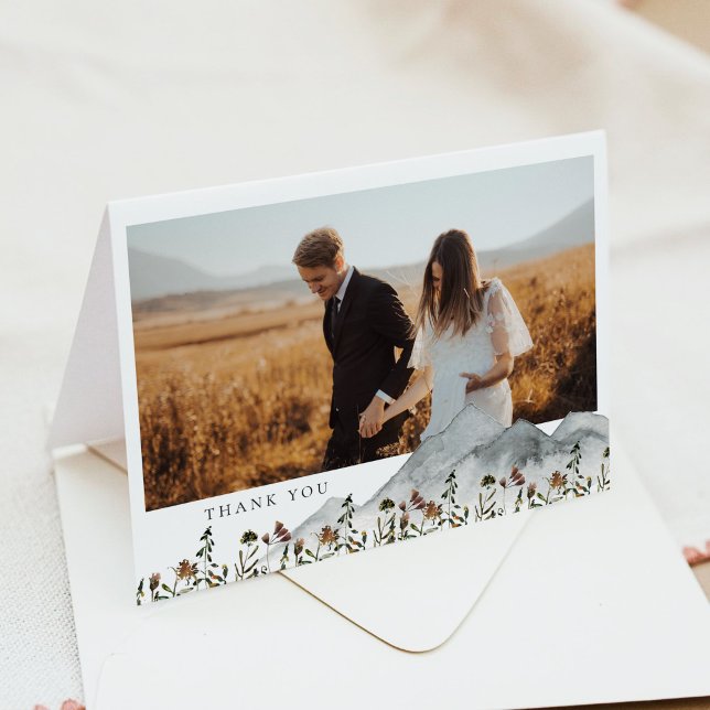 HEIDI Boho Mountain Blommigt Photo - tackkort (Skapare uppladdad)