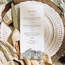 HEIDI Boho Wildblombergartkort Meny