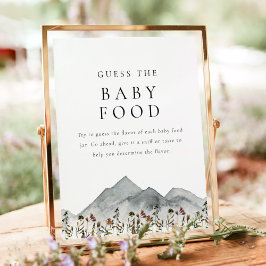 HEIDI Boho Wildflower Mountain Gissa barnmat Poster