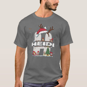 Heidi Christmasw Heidi Namn för lustigt Julafton T Shirt
