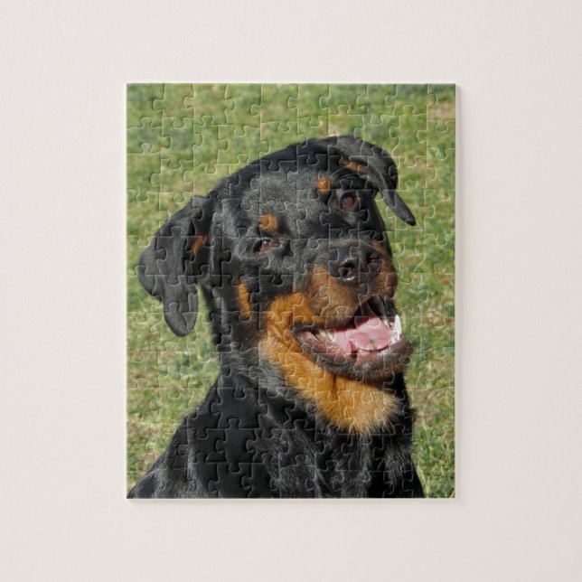 Heidi Cute Rottweiler Puzzle Pussel (Vertikal)