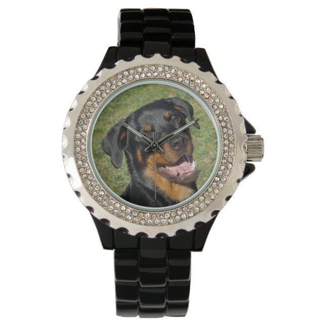 Heidi Cute Rottweiler Watch Armbandsur (Framsida)