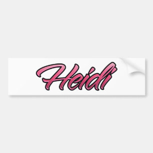 Heidi faded rosa Aufkleber Sticker Bildekal