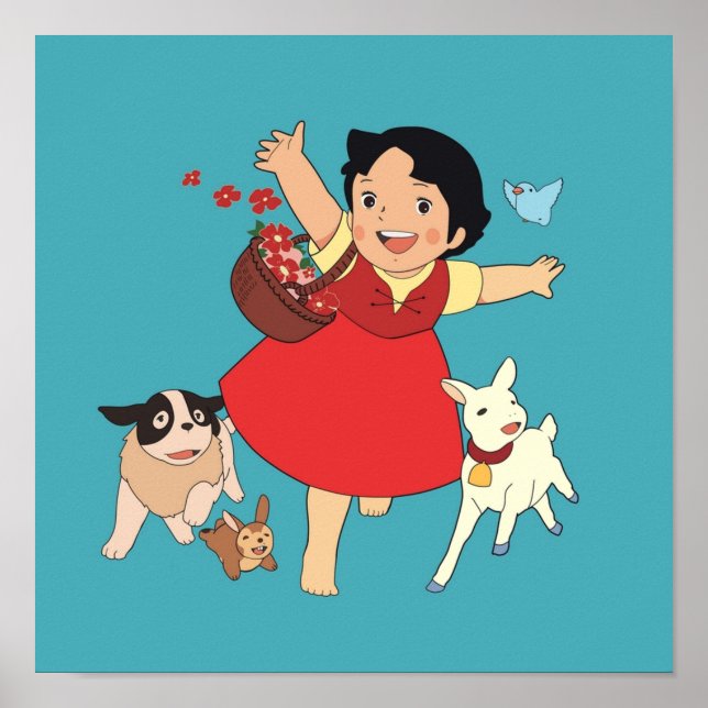 Heidi flickan från Alpernorna Poster (Framsidan)