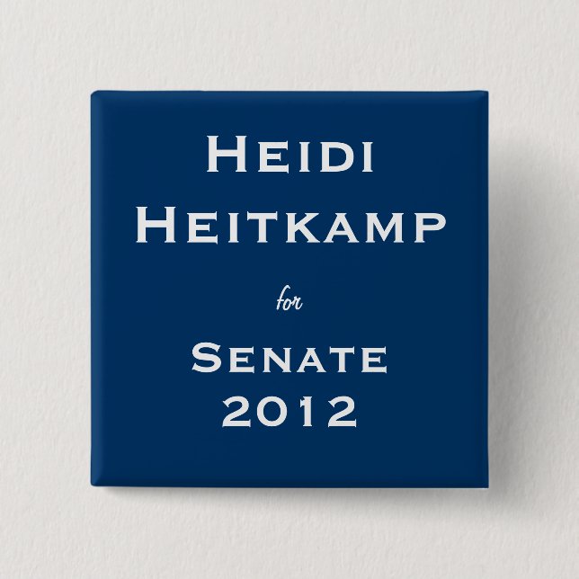 Heidi Heitkamp för senat Knapp (Framsida)