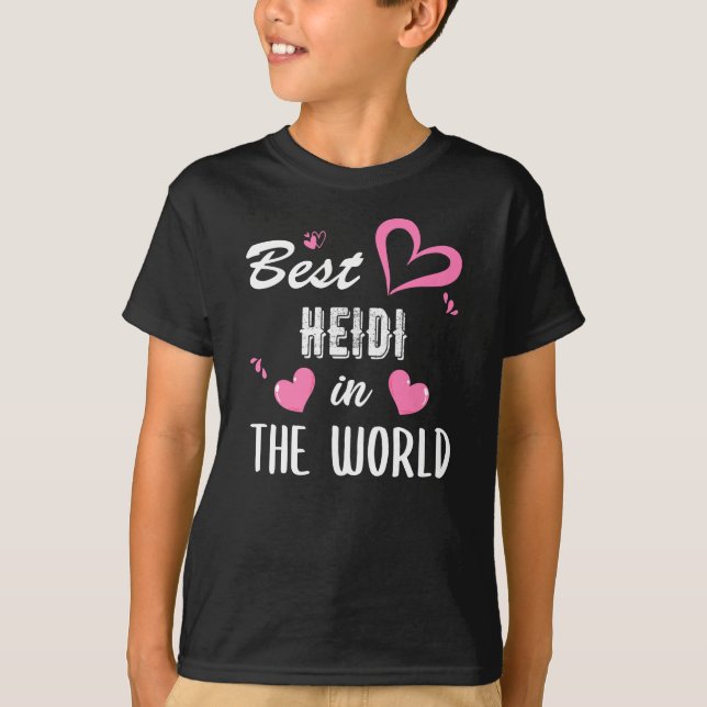 Heidi Namn, bästa Heidi i världen T Shirt (Framsida)
