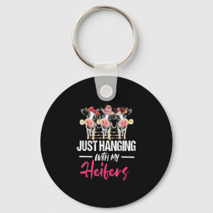 Heifer Cow Design Idea Funny Cow Mjölk Gift Nyckelring