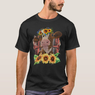 Heifer Cow with Solros Boskap Land Sid T Shirt