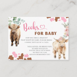 Heifer eller Bull Cow Gender Reveal Bok för Baby Tilläggskort