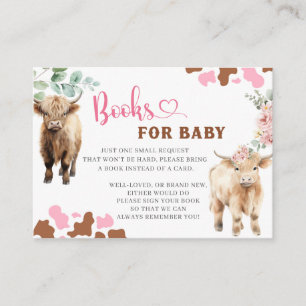 Heifer eller Bull Cow Gender Reveal Bok för Baby Tilläggskort