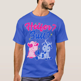 Heifer eller Bull Gender Reveal Cow T Shirt