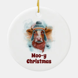 Heifer i en het julprydnad julgransprydnad keramik