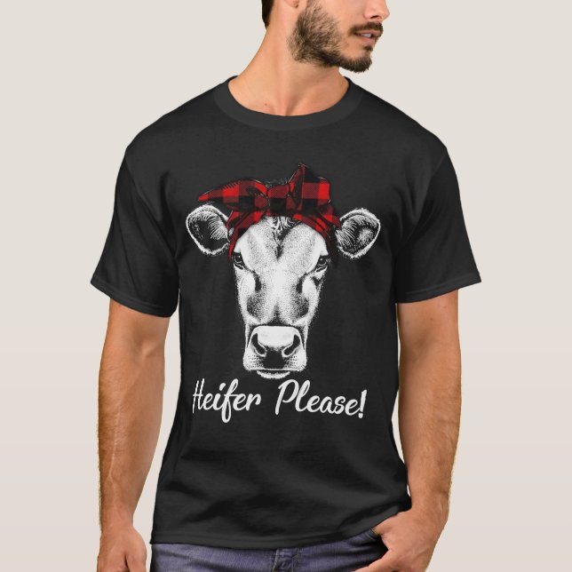 Heifer, skirt Farmer Gift Cow Älskare T Shirt (Framsida)