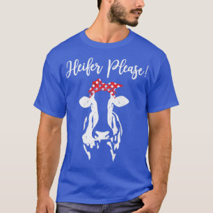 Heifer Snälla Cow Älskare Land som säger Farmer Wo T Shirt