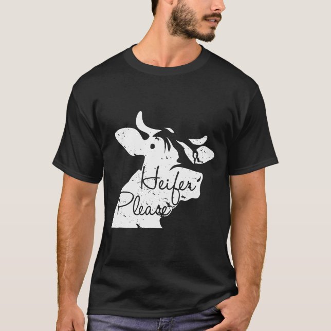 Heifer Snälla Farmer Cow T Shirt (Framsida)