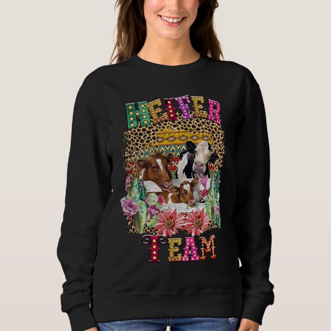 Heifer Team Girl  Cow  Heifer T Shirt (Framsida)