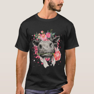 Heifer Valentines day Western Highland Cow 1 T Shirt