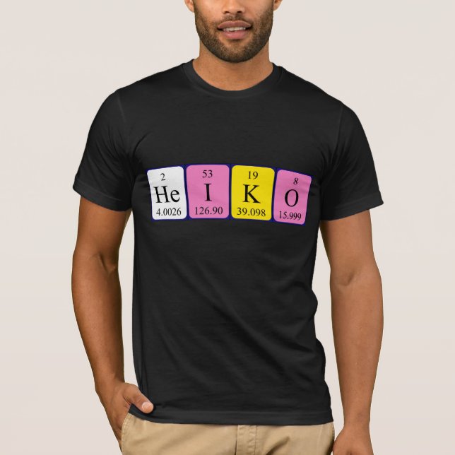 Heiko Periodisk skjorta bord namn Tee Shirt (Framsida)