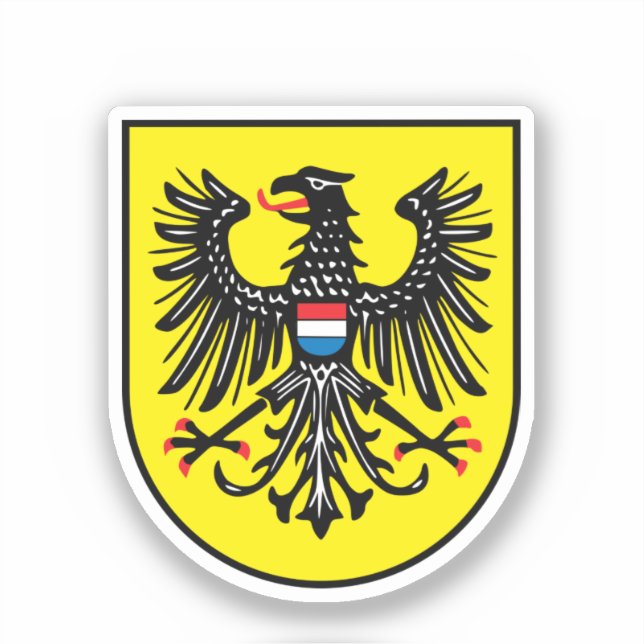 Heilbronns vapensköld, Tyskland Klistermärken (Framsida)