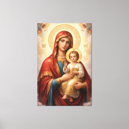 Heilige Mutter Gottes Göttliche Liebe & Schutz´10 Canvastryck