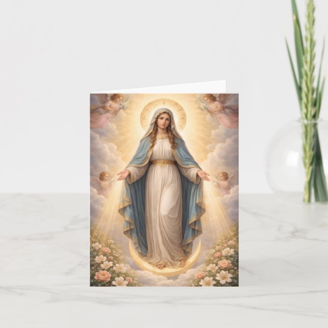Heilige Mutter Gottes Göttliche Liebe & Schutz´11 Helgkort (Framsida)