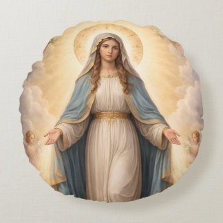 Heilige Mutter Gottes Göttliche Liebe & Schutz´11 Rund Kudde