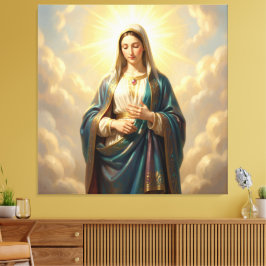 Heilige Mutter Gottes – Göttliche Liebe & Schutz´9 Canvastryck