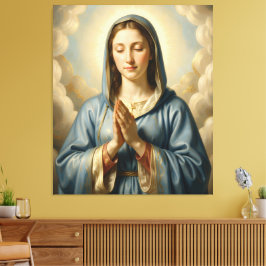 Heilige Mutter Gottes – Göttliche Liebe & Schutz Canvastryck