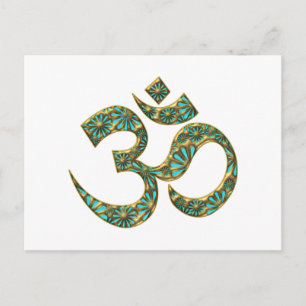 Heiliges OM (AUM-ICH TUNNA) - Spirituelles Symbol Vykort