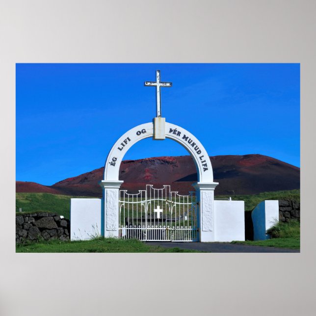 Heimaey Cemetery Poster (Framsidan)